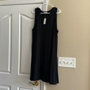 Loft NWT black swing dress - XL